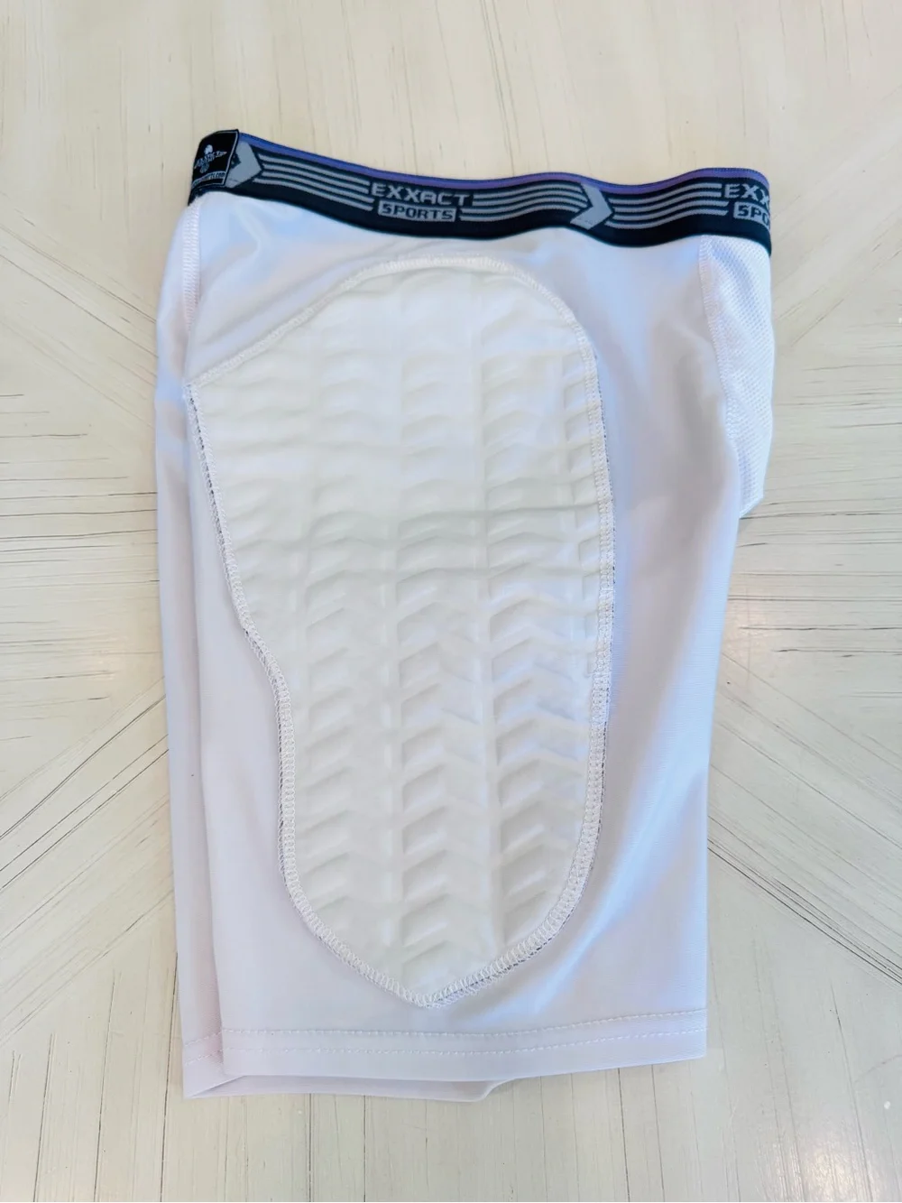 Exxact Sports Baseball Sliding Padded Compression Shorts – White – Youth XL